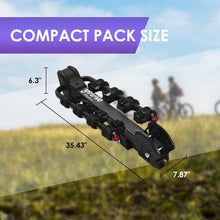 Load image into Gallery viewer, 4-Bike Tilting Hitch Carrier with Convenient Pedal - For All Your Adventures