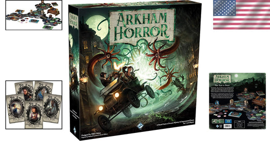 Arkham Horror 3rd Ed: Immersive Lovecraftian Board Game, 2-3 Hours of Play