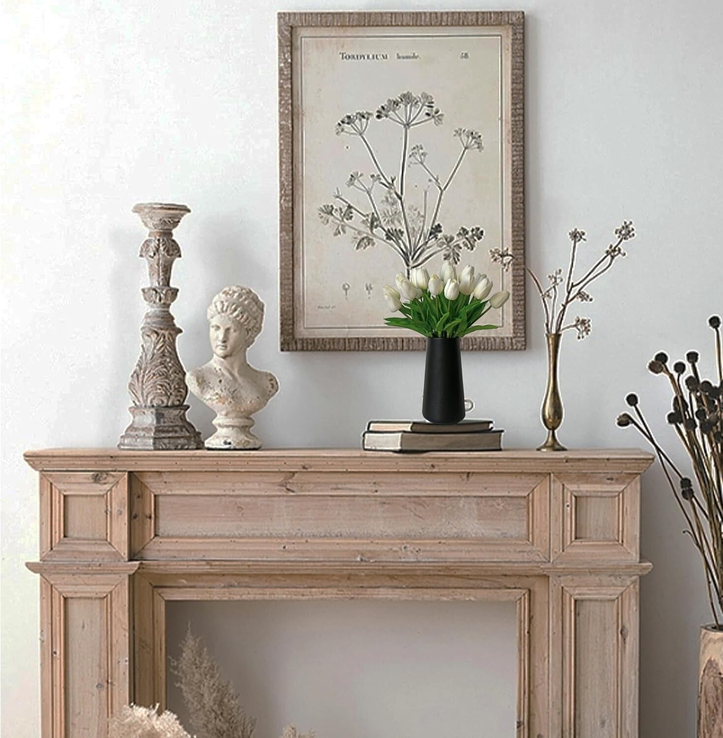 Elegant 60pcs White Tulip Silk Flowers – Perfect for Weddings & Home Decor