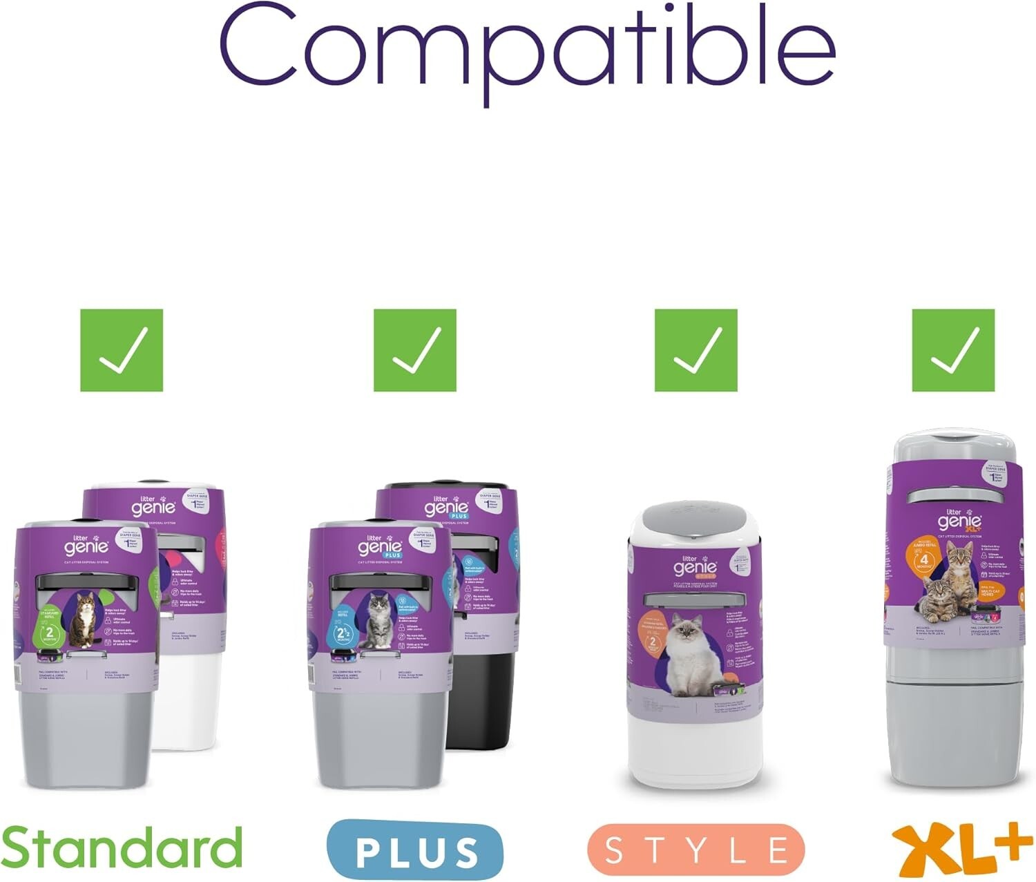 Long-Lasting Cat Litter Trash Bags - Jumbo 6-Pack | Odor Control & Eco-Friendly