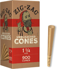 Load image into Gallery viewer, Pre Rolled Cones Bulk Pack - 900 Unbleached Flax Cones, Tips &amp; Tubes Included