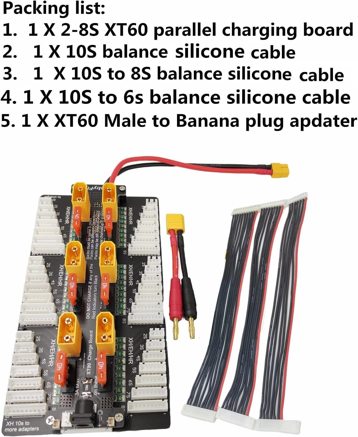 Versatile 2-8S Parallel Battery Charger Board with Superior Safety Protections
