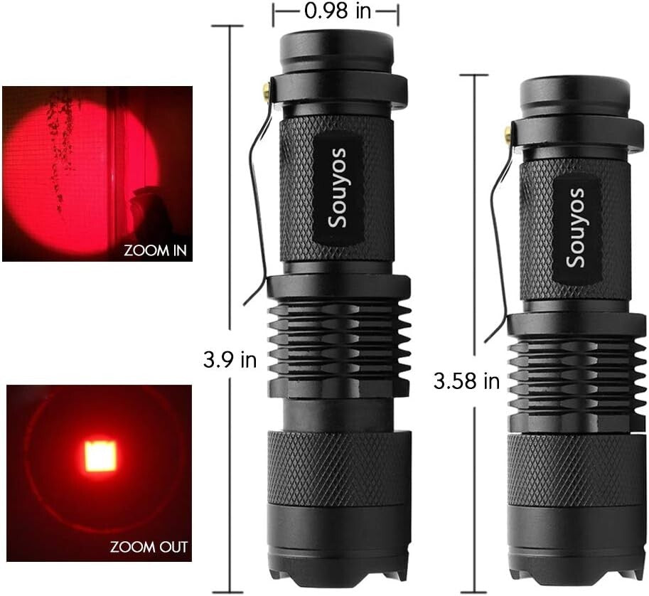 Portable Tactical LED Flashlight Set: Ideal for Night Fishing, Tracking & Safety