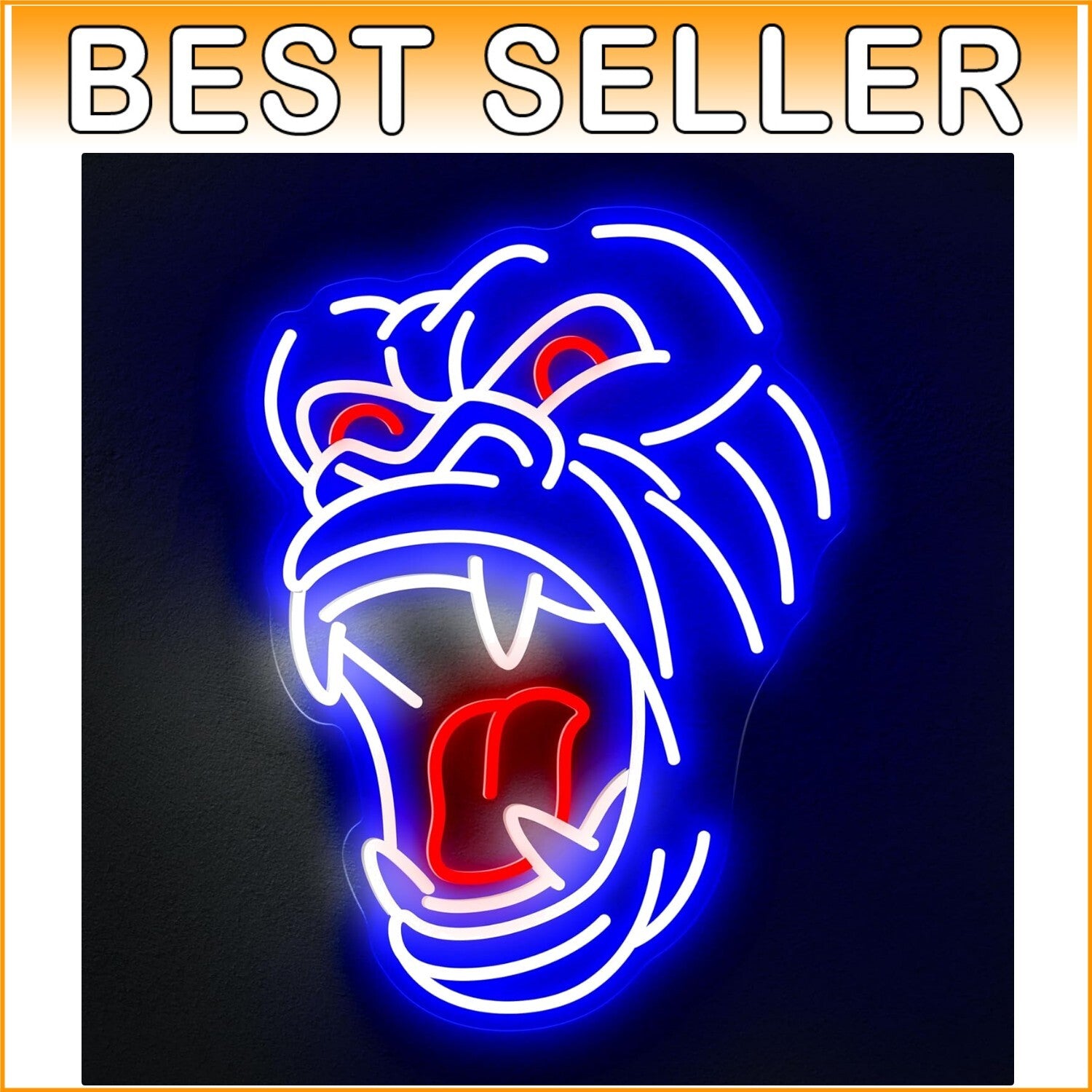 King of The Monsters Neon Sign - Eye-Catching Wall Art for Pop Culture Lovers