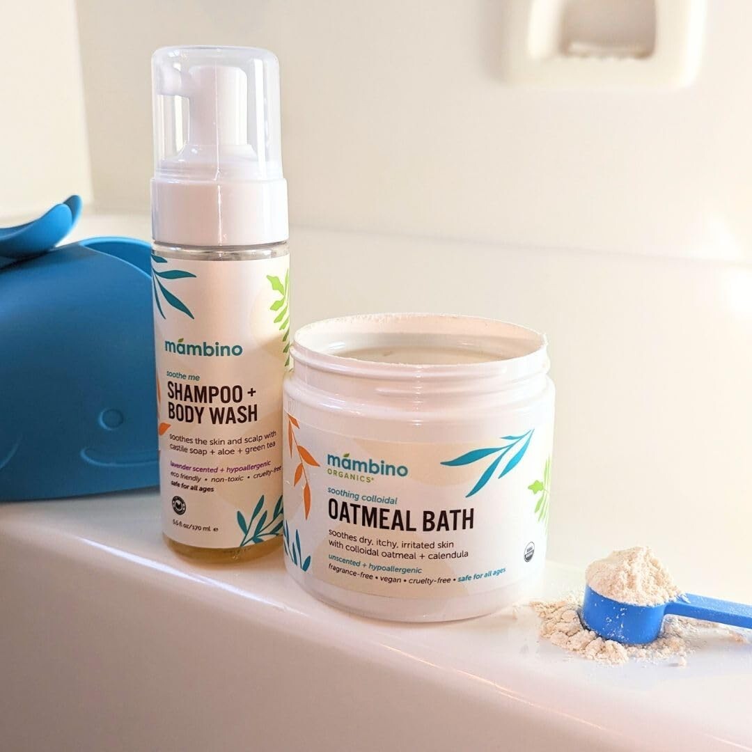 Smooth and Soothing Organic Oatmeal Bath Powder – 6oz 3-Pack for Sensitive Skin