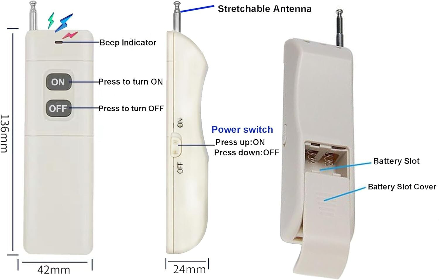 Versatile Bi-Directional Wireless RF Switch - Ideal for Agriculture and More