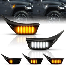 Load image into Gallery viewer, Waterproof Smoked LED Side Marker Lights for 2018-2023 Jeep Wrangler &amp; Gladiator