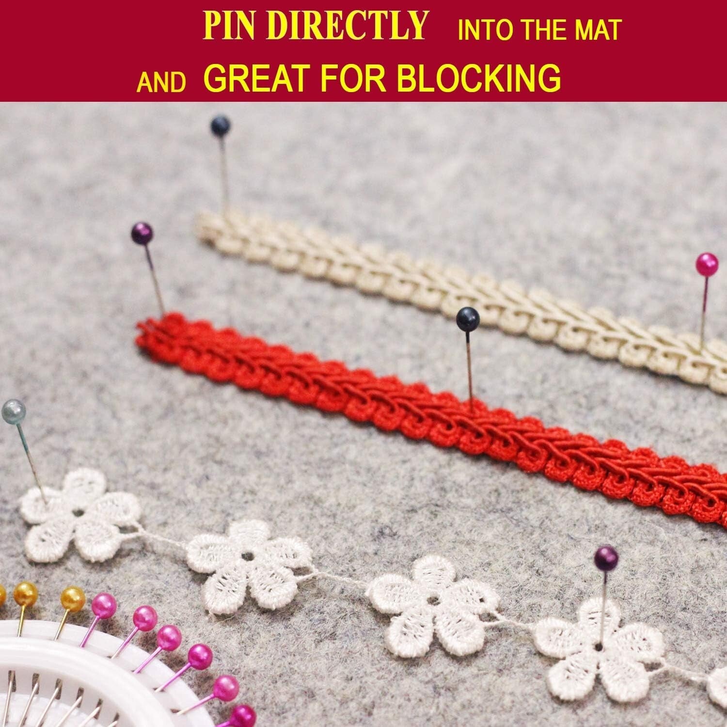 Deluxe 60" x 22" Quilting Ironing Mat - Non-Stretch Wool for Flawless Results