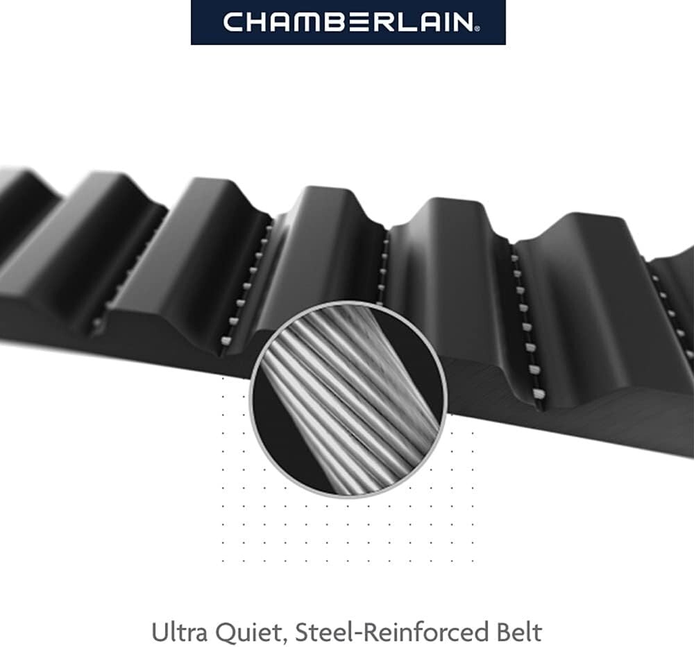 Smart Garage Door Opener with Battery Backup, Remote Control & Quiet Operation