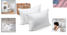 Load image into Gallery viewer, Standard Size Cooling Bed Pillows - Down Alternative &amp; Plush Support, Set of 2