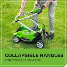 Load image into Gallery viewer, Lightweight 40V Battery-Powered Push Mower with 5 Cutting Positions &amp; Charger