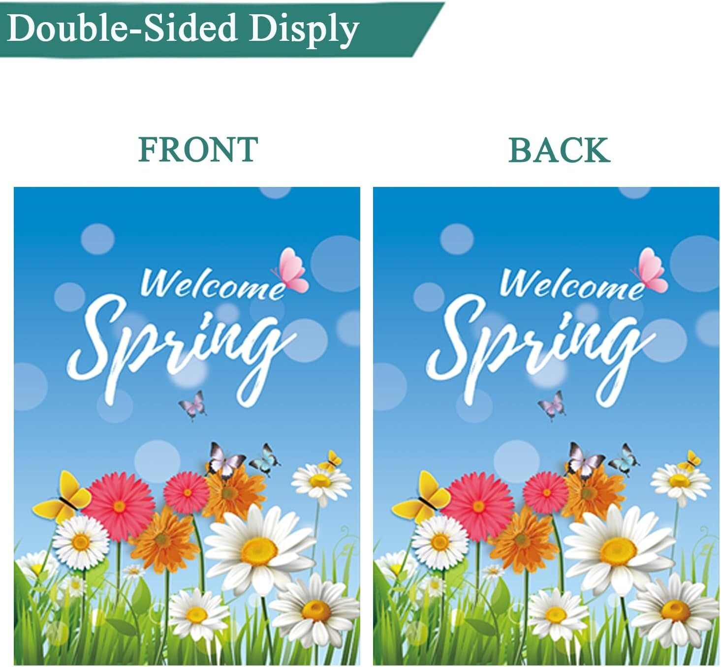 Durable 12-Piece Yard Flag Set - UV Resistant 28x40 Inch for Every Occasion