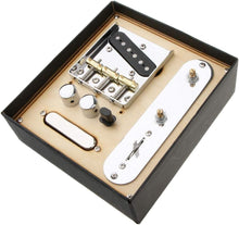 Load image into Gallery viewer, High-Quality Guitar Hardware Kit: Saddle Bridge with Neck Pickup &amp; Control Plate