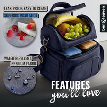 Load image into Gallery viewer, Insulated Lunch Box with Comfortable Strap - Perfect for Work, Travel, Picnics