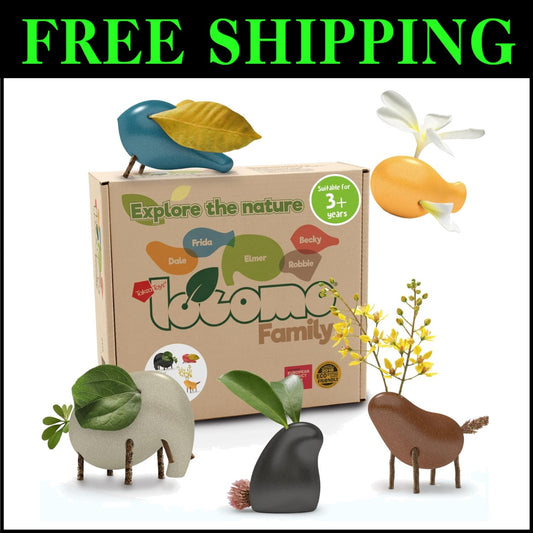 Nature-Inspired Montessori Wooden Animal Set - Perfect for Imaginative Learning