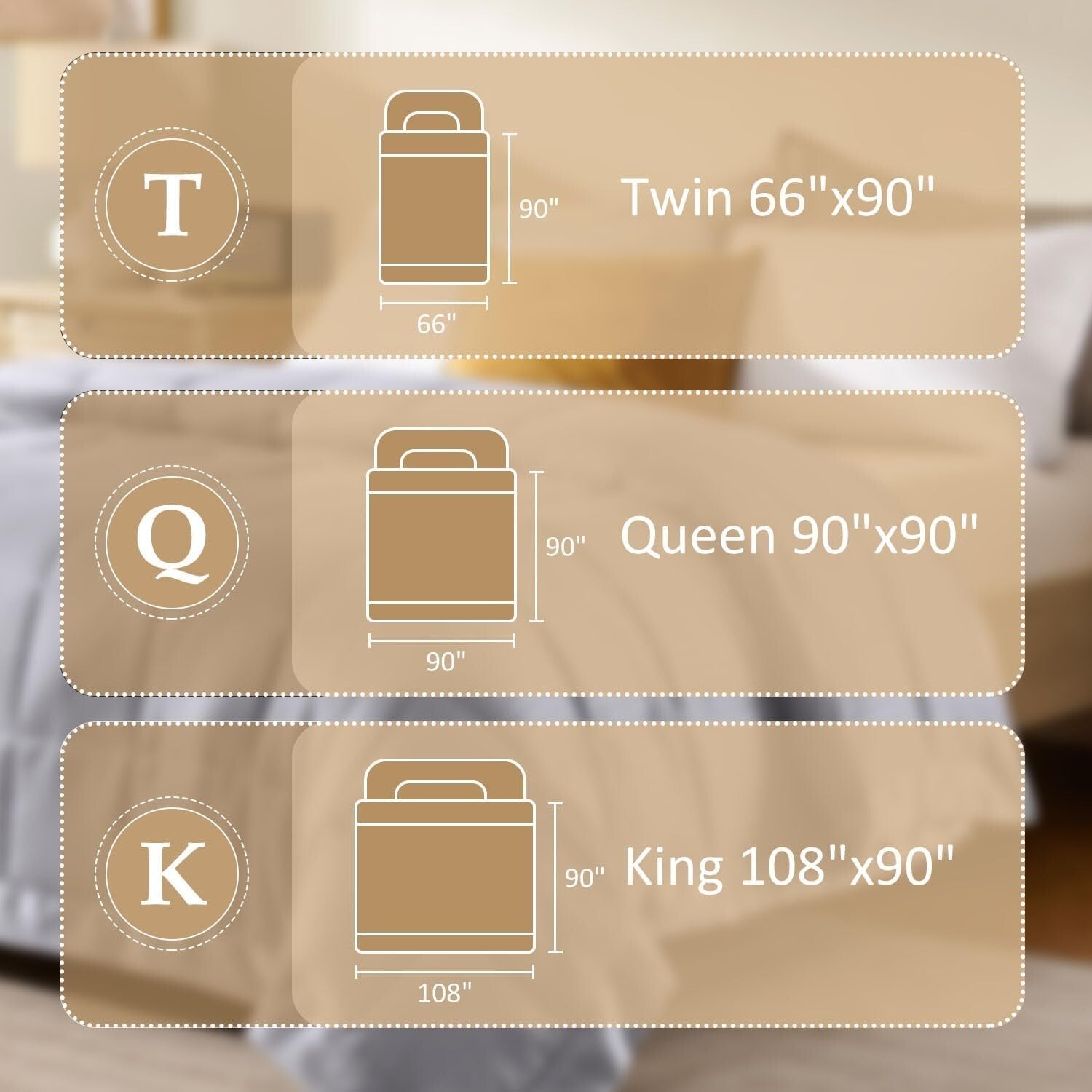 Elegant King Size Blanket with Satin Trim - Lightweight & All-Season Comfort