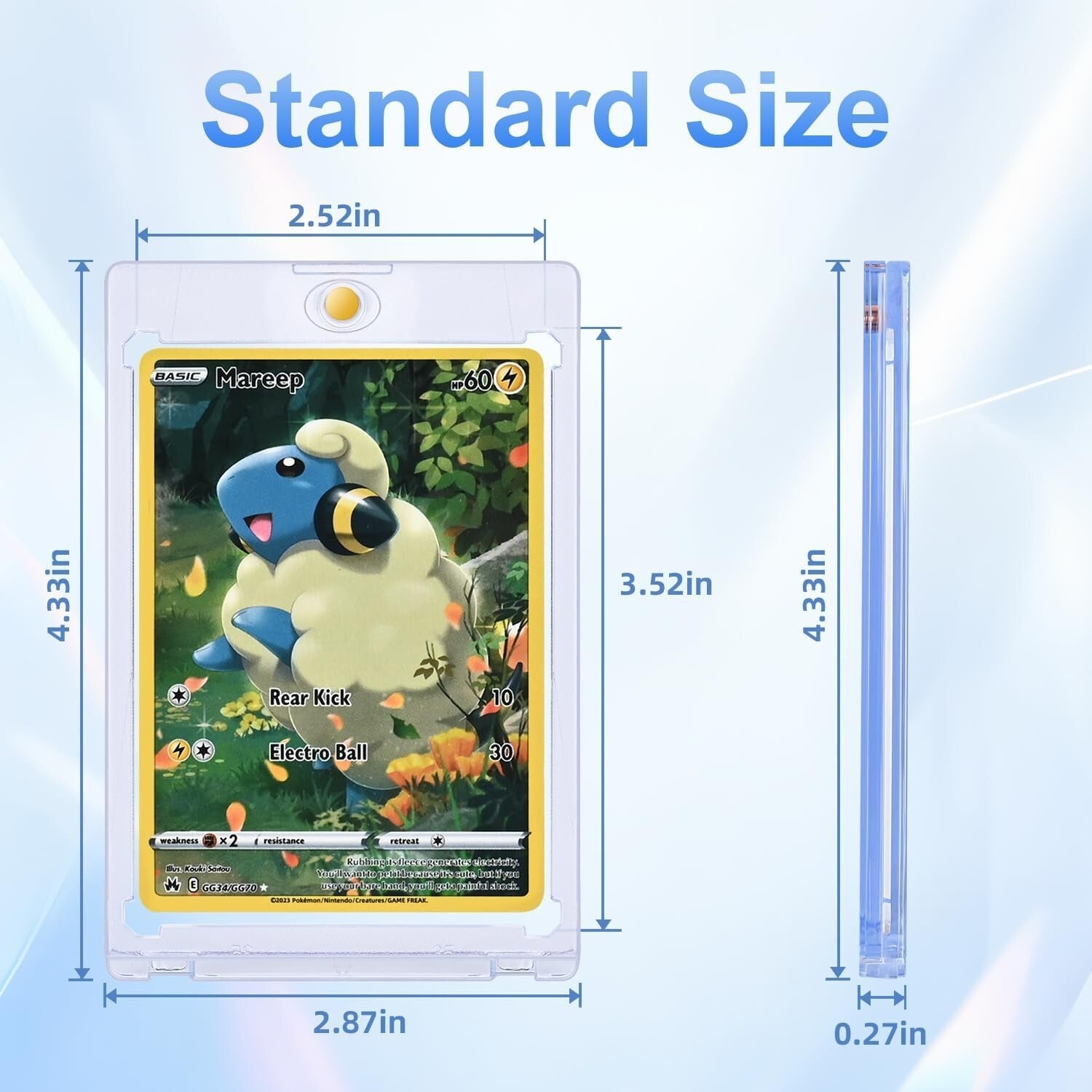 120-Count Magnetic Card Holder with U-V Protection for Sports & Trading Cards