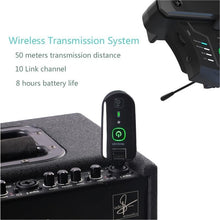 Load image into Gallery viewer, Compact Acoustic Guitar Resonance Pickup with Wireless &amp; Wired Options - Black