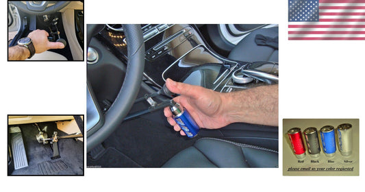 Portable Hand Controls for Drivers - Adjustable & Lightweight in Red-Blue-Silver