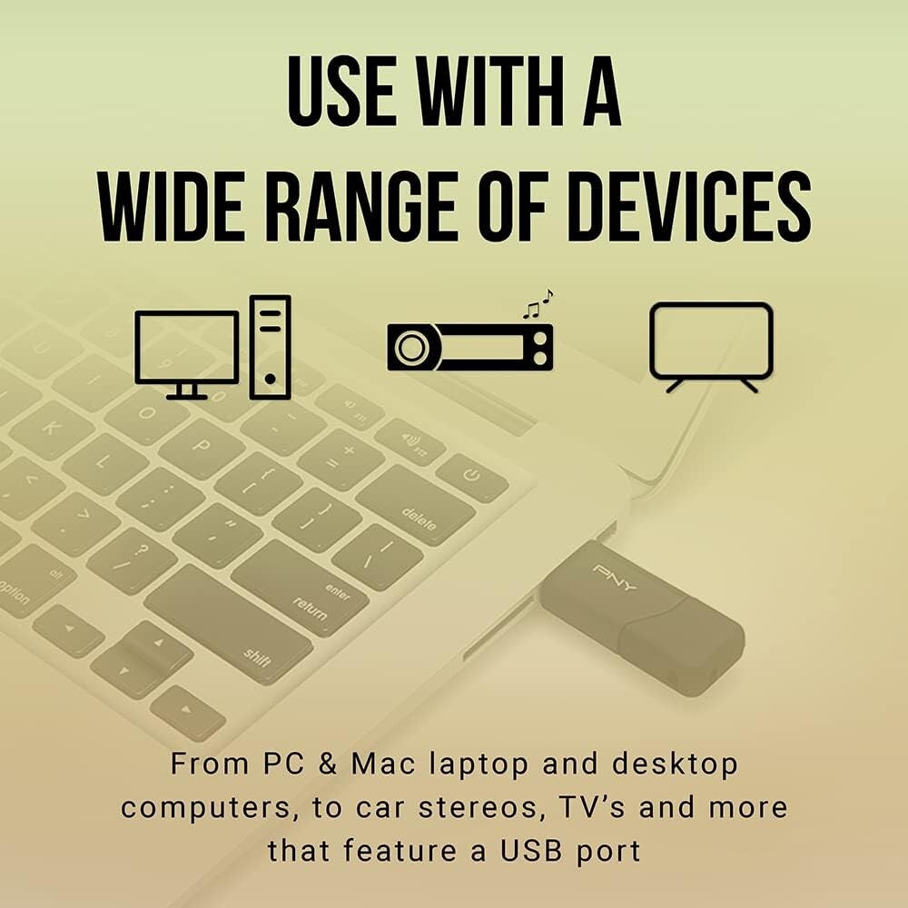 Bulk 10-Pack of 64GB USB 2.0 Drives - Durable with Sliding Collar Design