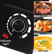 Load image into Gallery viewer, Single Burner Hot Plate with Adjustable Temperature - Ideal for Small Kitchens