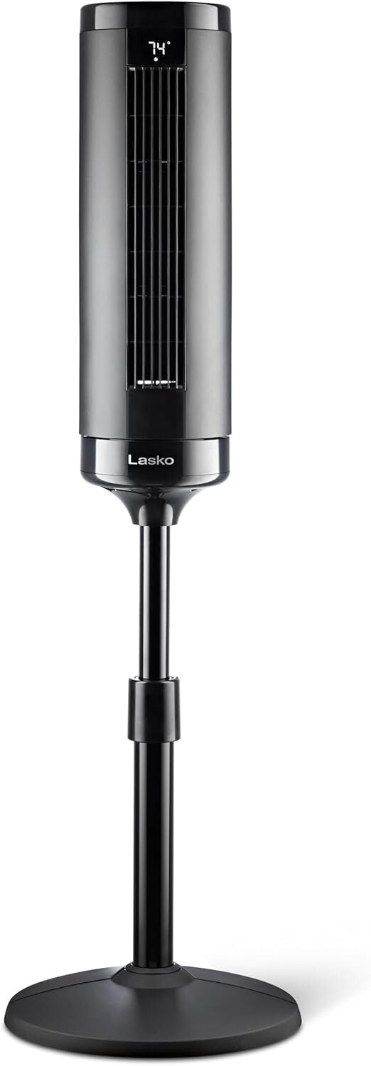 Elevation 42”-54” Adjustable Tower Fan with 31 ft/s Airflow & Remote Control