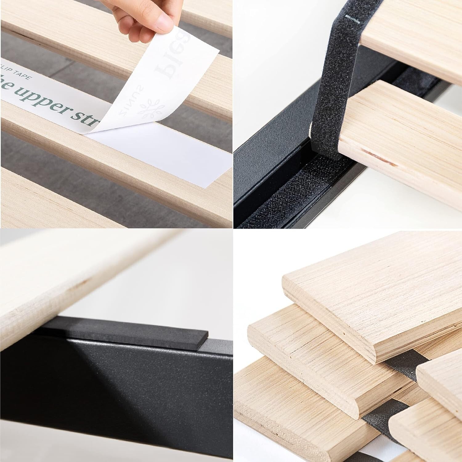 Arnav Twin Bed Frame in White – Strong Steel Construction, Headboard Compatible