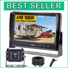 Load image into Gallery viewer, Stable Wired Backup Camera System - 7" HD Monitor with Infrared Night Vision