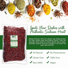 Load image into Gallery viewer, 5Lb Authentic Whole Dried Sichuan Chili Peppers - Medium Heat for Spicy Dishes