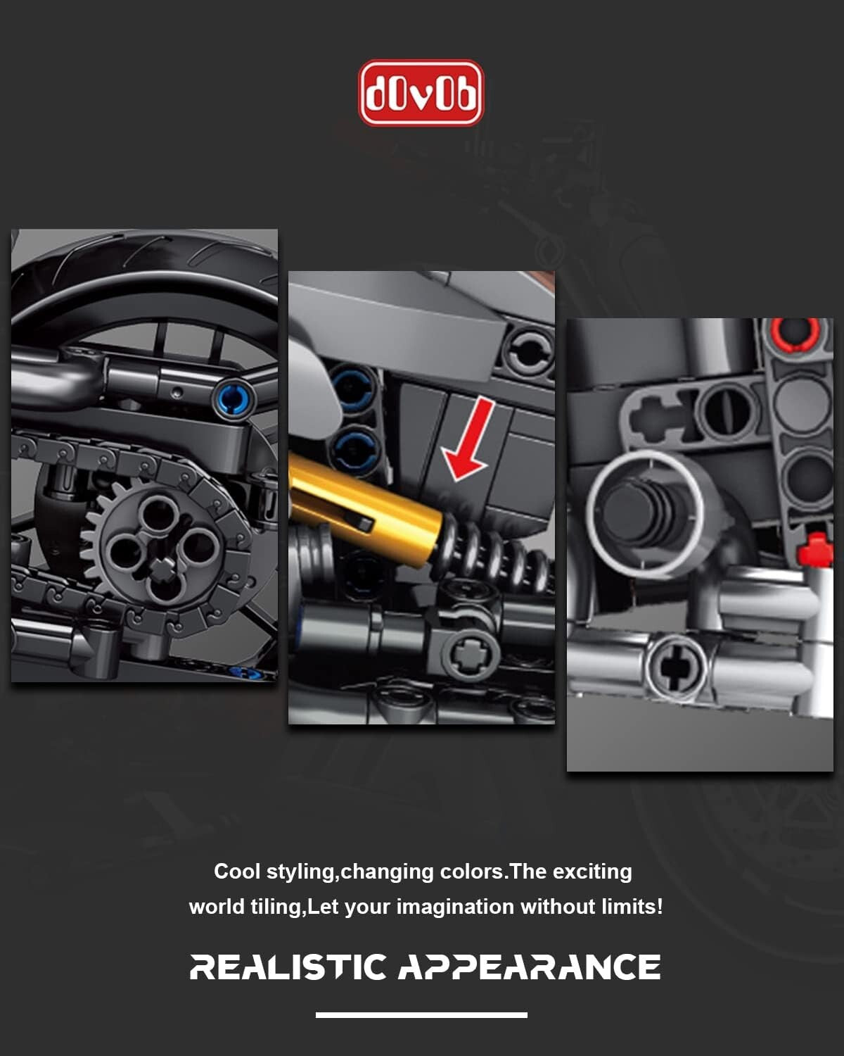 Collectible Motorcycle Building Blocks Set - Perfect Gift for Adults and Teens