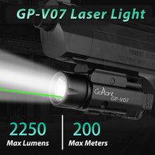 Load image into Gallery viewer, 2250 Lumens Tactical Gun Light Laser Combo - Waterproof Rechargeable LED