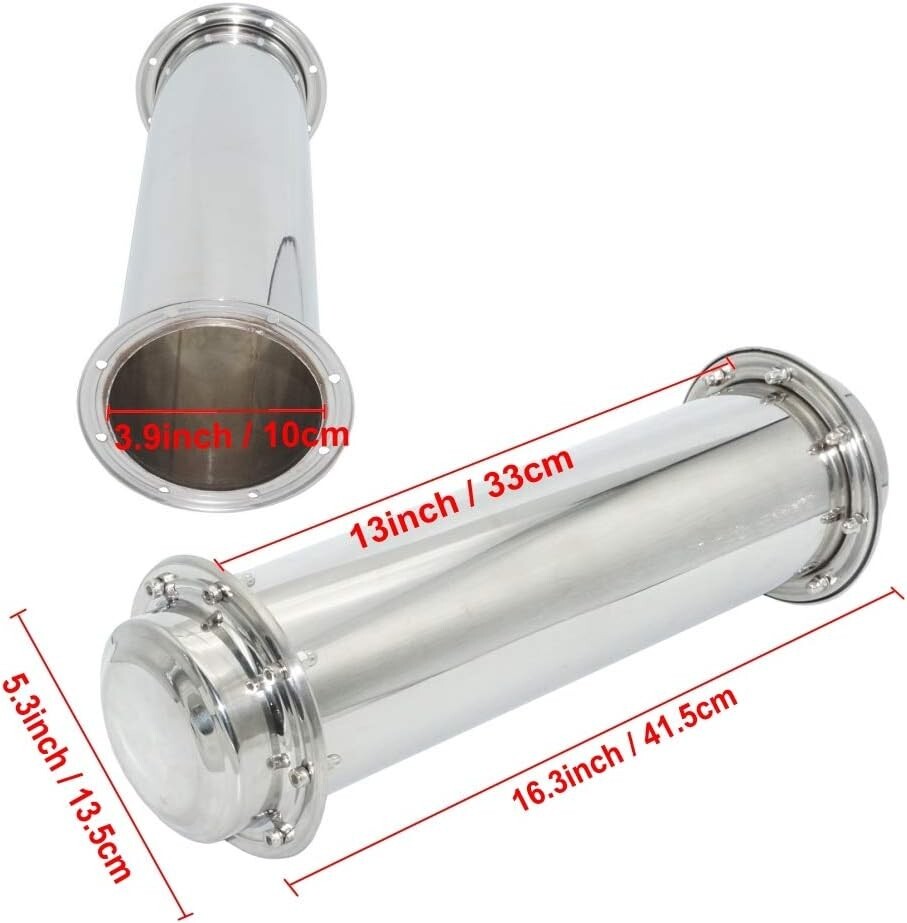 Durable 16.3 Inch Waterproof Stainless Steel Capsule - Secure Storage Solution