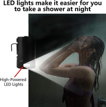 Load image into Gallery viewer, Waterproof Camping Shower with 2 Flow Rates &amp; Built-in LEDs - Lightweight Design