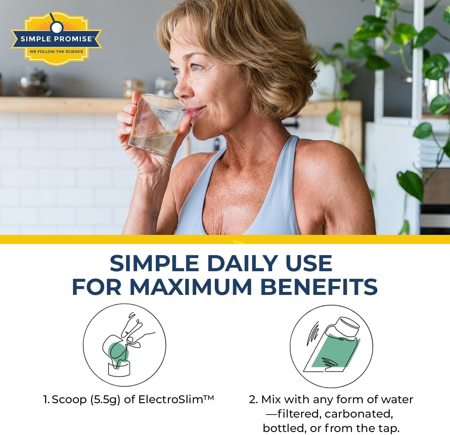 ElectroSlim - Plant-Based Electrolyte Powder for Daily Hydration & Energy Boost