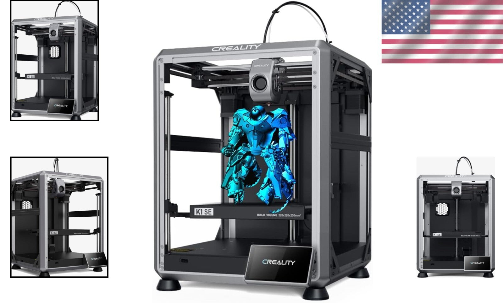 Hands-Free Auto Leveling 3D Printer - Maximum Speed of 600mm/s for Professionals