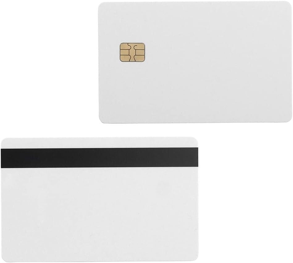 Durable 100-Packs PVC Card - Hico Magnetic Stripe with Printable Smart Cards