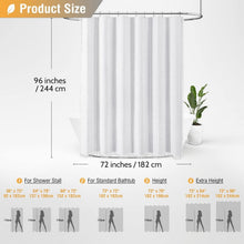 Load image into Gallery viewer, 72x96 Inch Luxury Boho Shower Curtain - Durable, Water Repellent &amp; Stylish