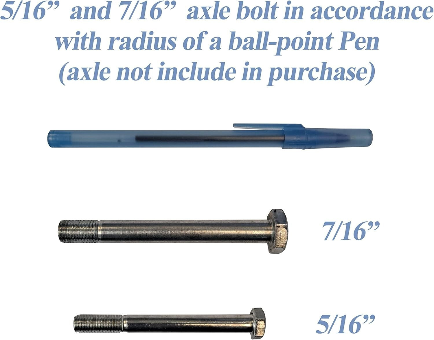 Durable 8-Inch Rubber Caster Wheel with 7/16" Axle - Perfect for Wheelchairs