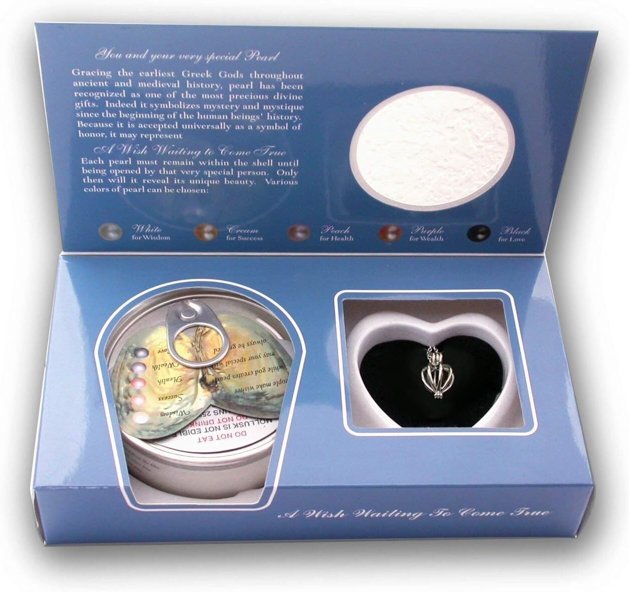 Cultured Wish Pearl Necklace in Sterling Silver Locket - Perfect Gift for Her