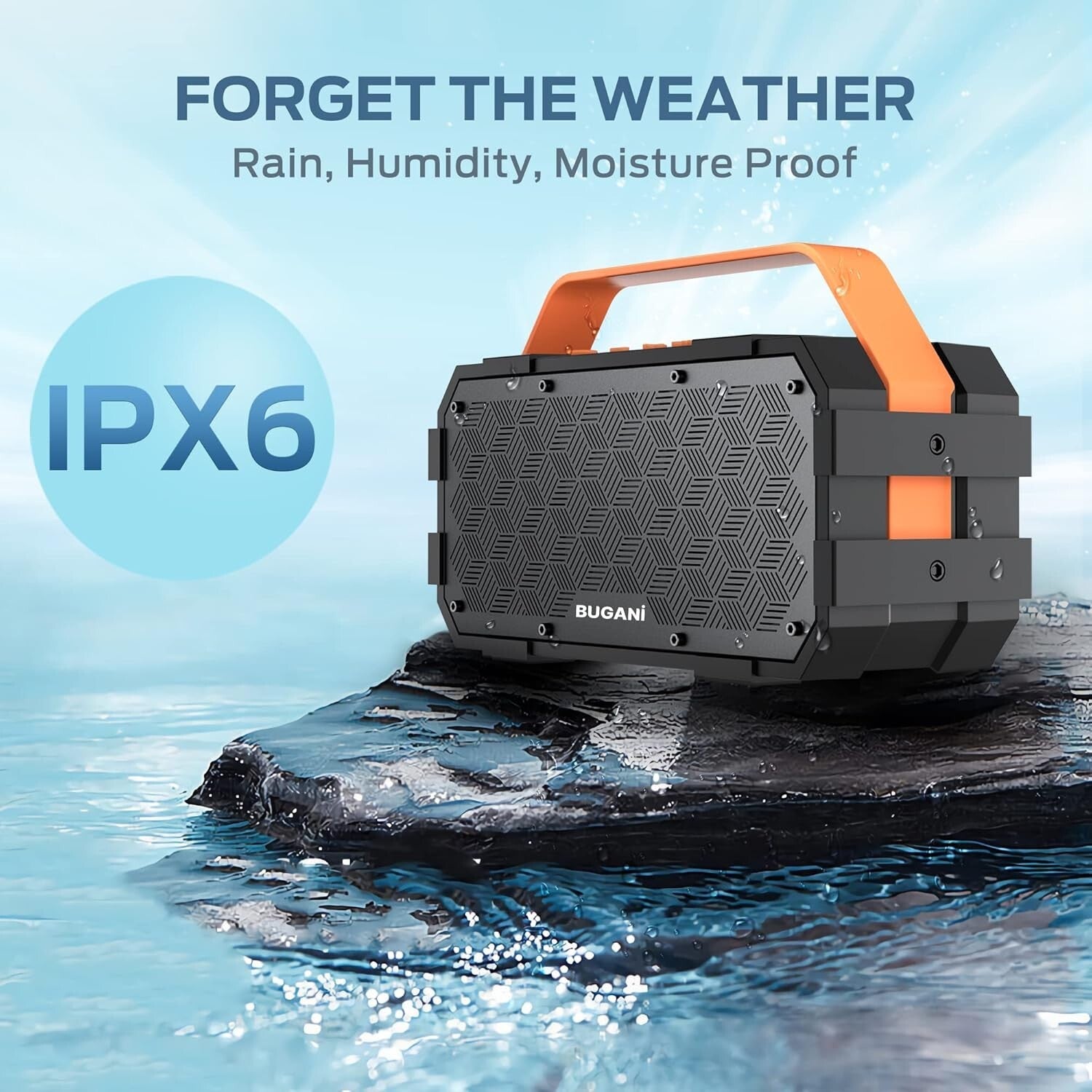40W Waterproof Bluetooth Speaker with 24-Hour Playtime - Perfect for Outdoors