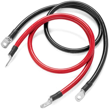 Load image into Gallery viewer, Ultra-Reliable 4 Ft 2 AWG Battery Cable Set - For DC Applications, Made in USA
