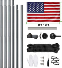 Load image into Gallery viewer, Premium Heavy Duty Flag Pole 25 FT - Perfect for Residential &amp; Commercial Use
