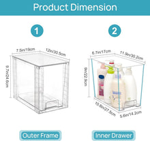 Load image into Gallery viewer, Multi-Purpose Clear Plastic Storage Drawers - Ideal for Cabinets &amp; Vanities