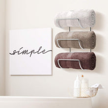 Load image into Gallery viewer, Durable Iron Wall Towel Rack - 12 Levels for Vertical Towel Organization
