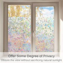 Load image into Gallery viewer, 3D Rainbow Window Film – Heat Control | Easy Install &amp; Semi-Private Cling Film