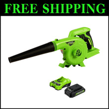 Load image into Gallery viewer, Efficient 24V Leaf Blower with Tool-less Transition &amp; Comfort Grip Handle