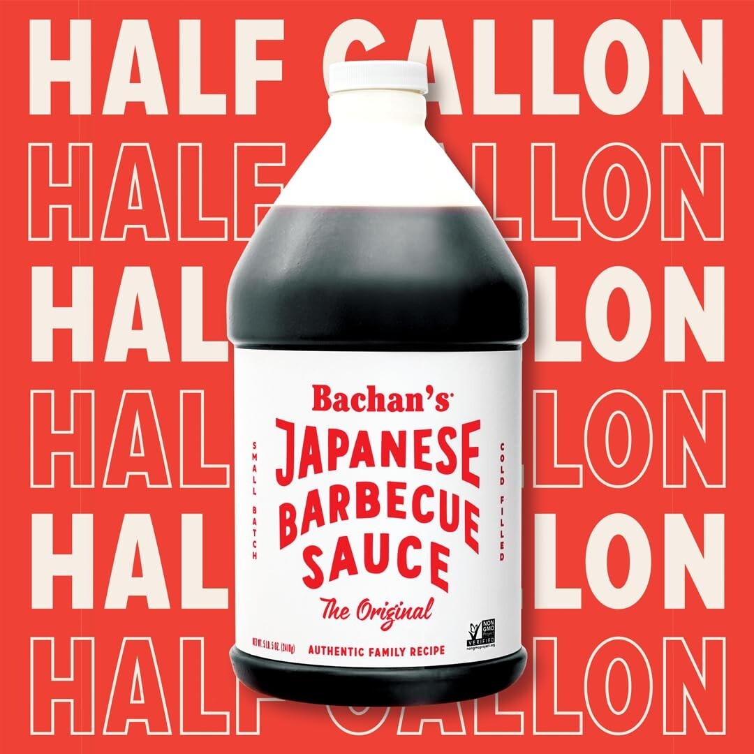 Original Japanese BBQ Sauce - Half Gallon, GMO-Free & Fresh Cold-Filled Flavor