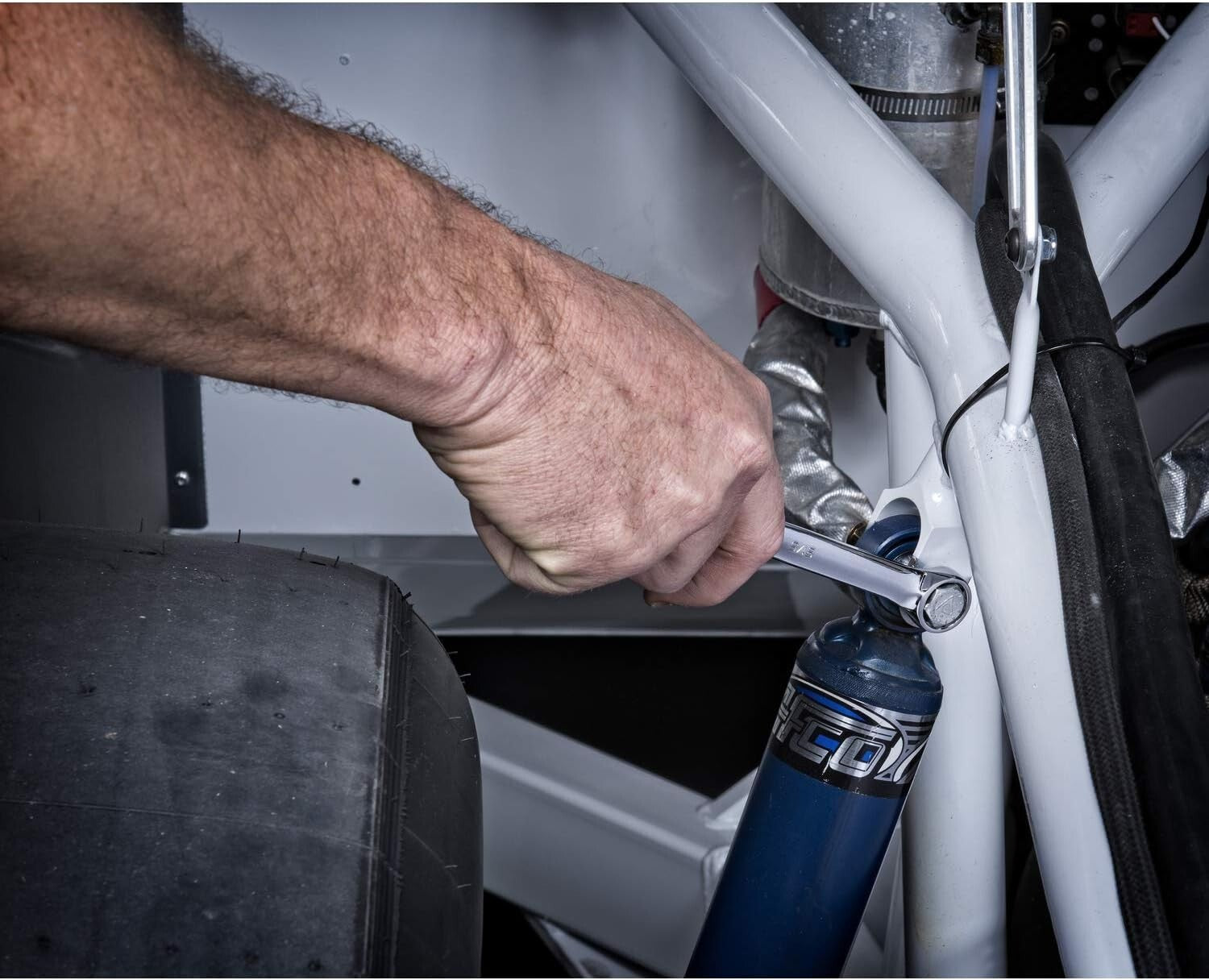 Long Pattern Metric Wrench Set with Tool Roll - 6 Durable Alloy Steel Pieces