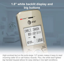 Load image into Gallery viewer, Modern Cordless Home Phone Set with Smart Features - 1.8" Display &amp; Big Buttons