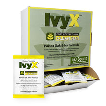 Load image into Gallery viewer, USA Made Ivy X Poison Ivy Treatment Wipes - 50 Pack for Every Outdoor Adventure